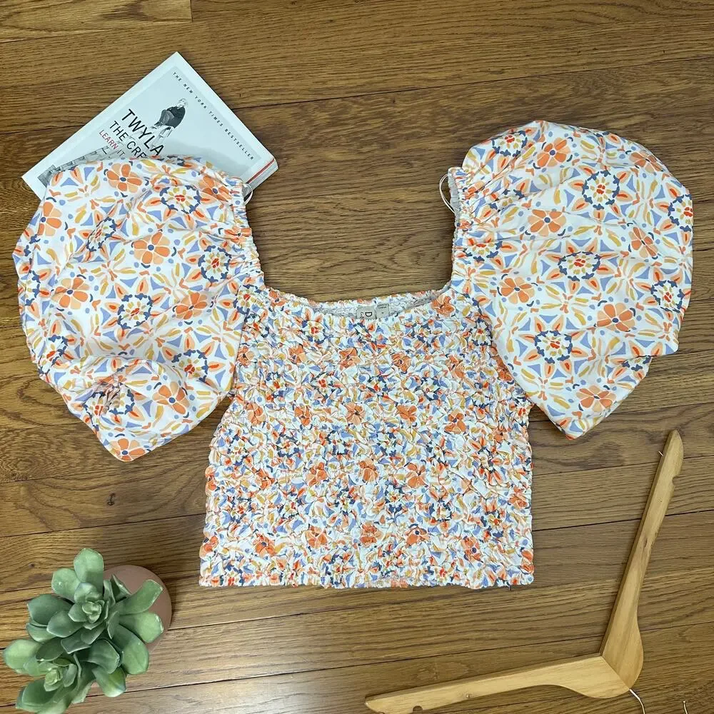 Dolan Left Coast Off-The-Shoulder Floral Textured Top